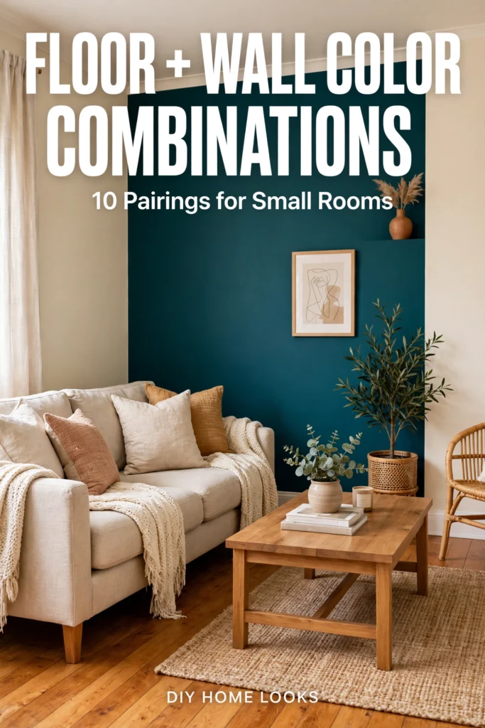 Floor and wall color combinations: 10 pairings that make small rooms feel bigger