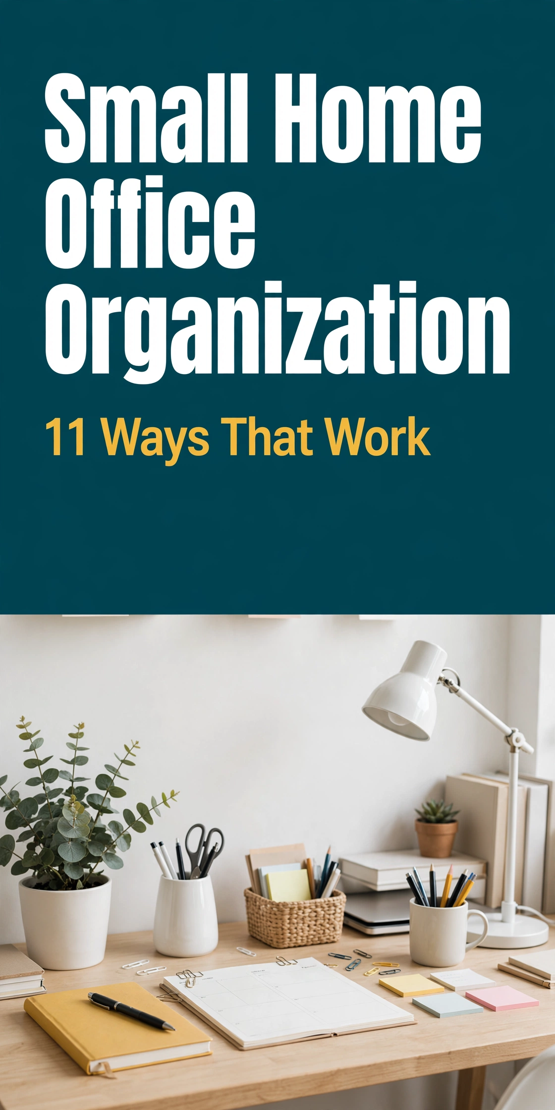 Small Home Office Organization, 11 Ways That Work
