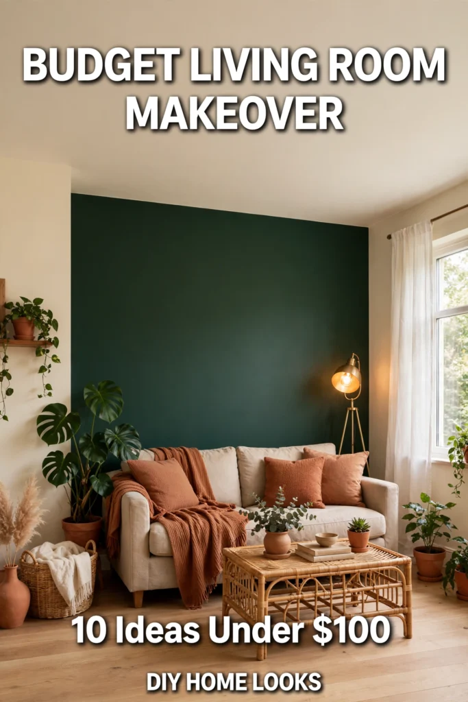 Budget Living Room Makeover — 10 Ideas Under $100, DIY Home Looks