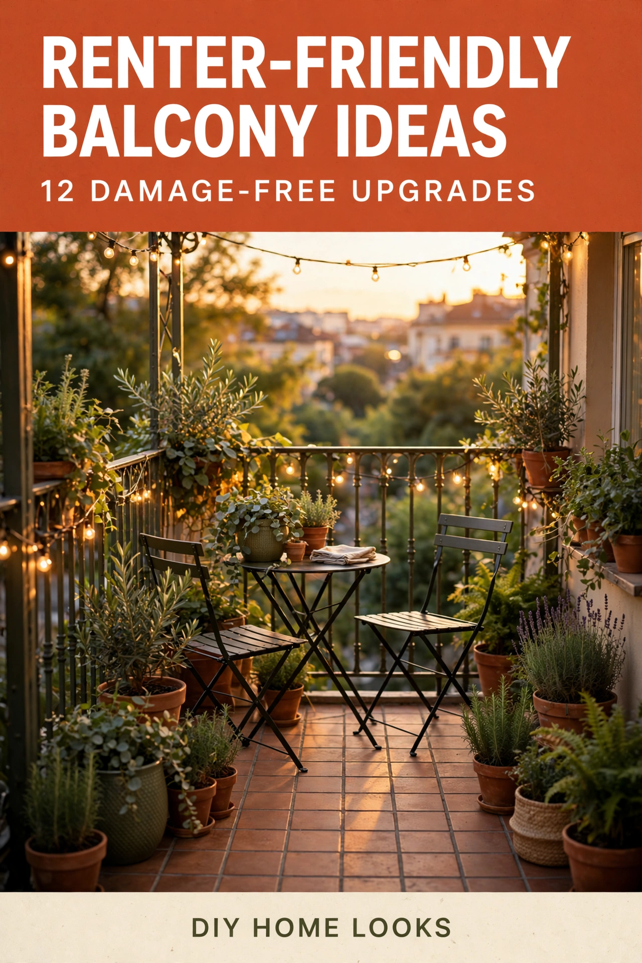 Renter friendly balcony ideas — 12 damage-free upgrades — DIY Home Looks